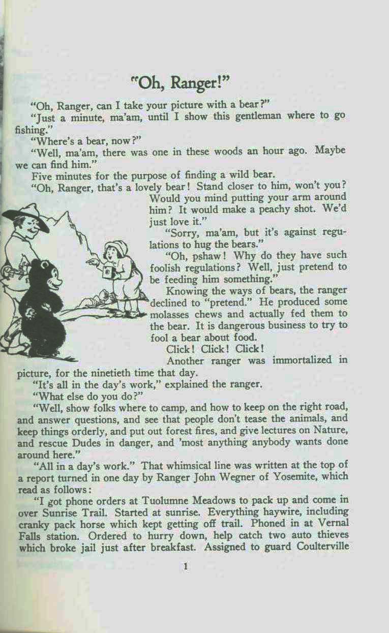 Oh, Ranger! a book about the national parks. vist0068g